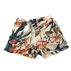 C&C California Linen Floral Shorts Size Small